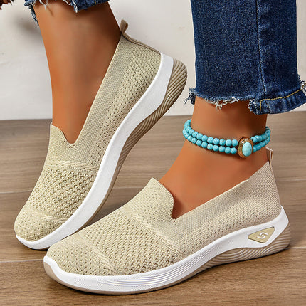 Versatile Soft-Soled Soft-Sided Granny Shoes, Lazy Slip-Ons, Casual and Fashionable Beanie Shoes, Flat-Soled Casual Shoes