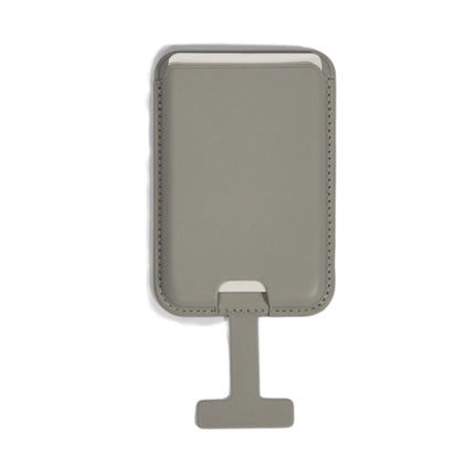 Cross-Border Phone Lanyard with Tail, Anti-Lost Card Holder Suitable for Apple Magsafe Magnetic Card Holder, Back-Stick Leather Card Clip