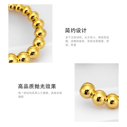 Cross-border European and American Fashion Earrings Golden Pearl Earrings Women's Exquisite Small Explosive Earrings Earrings