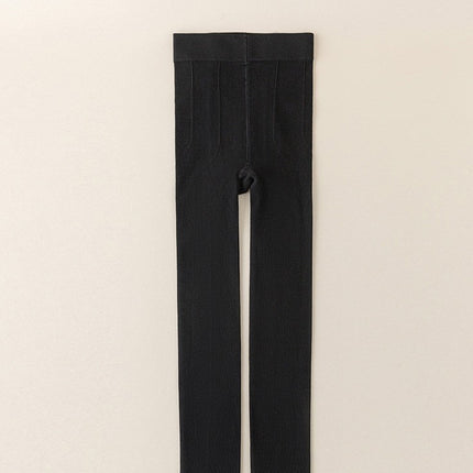Tall off-white leggings women's autumn and winter warm velvet padded oatmeal color lengthened pressure thin leg pantyhose