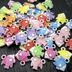 Mixed colors randomly / 58 fish 19mm 0.5kg about 600 pieces