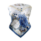 W7003-blue lotus / 70*70cm