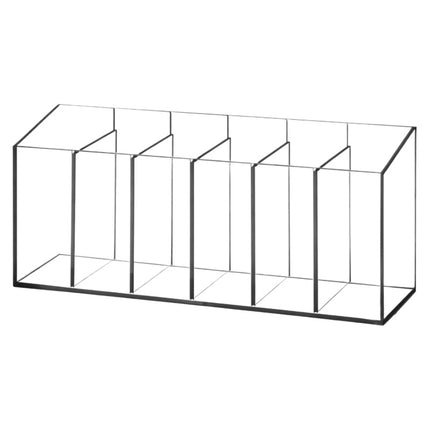 Pen Holder Desktop Stationery Storage Box Transparent Acrylic Multifunctional Student Pen Holder Office Note Pad Organizer Box