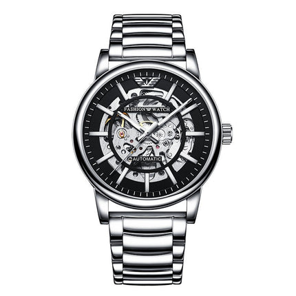Cross-border Explosions Black Samurai Automatic Hollow Men's Watch Luminous Waterproof Fashion Watch Men's Mechanical Watch Wholesale