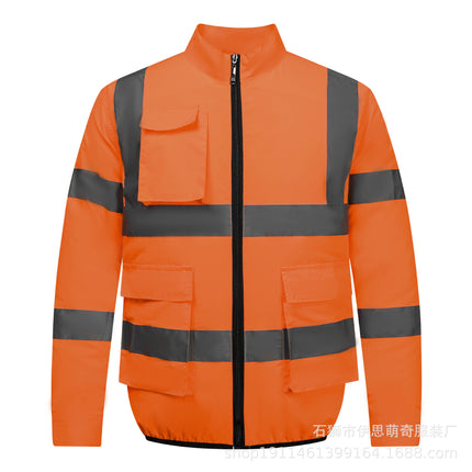 Sanitation worker reflective vest outdoor reflective vest summer cooling air conditioning clothing with fan for cross-border