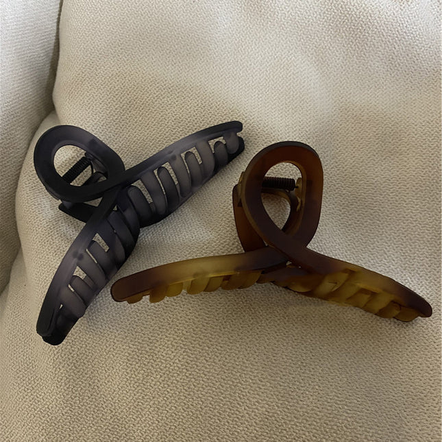 Hair Clip ins Blogger Amber Frosted Texture Summer Large Back Head Shark Clip Hair Clip Headwear