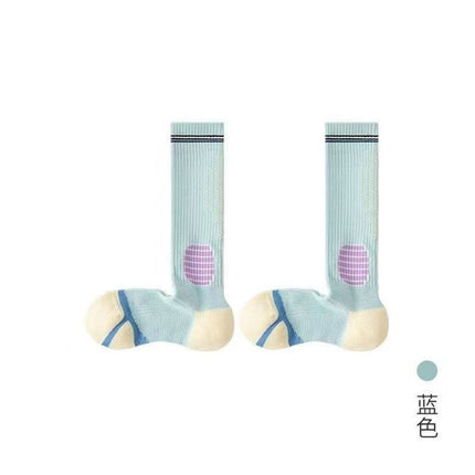 Pressure Calf Socks for Women, Spring and Summer Long-Tube Towel Bottom Sweat-Absorbent and Breathable Women's Special Yoga Sports Running Socks