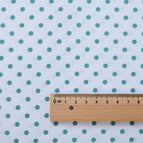 Fabric width 1.6m x 1.0m price / White background stone green dots