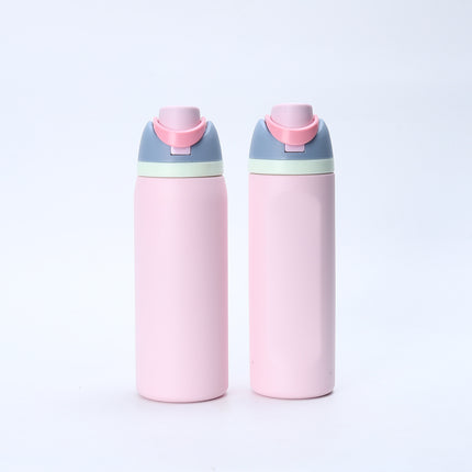 16/24OZ Thermos Cup One-touch Pop-open 304 Stainless Steel Double DrinkWater Bottle Hidden Handle Suitable for Outdoor,Daily Use