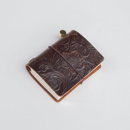 Wholesale Mini Retro Handbook New Notebook Traveler Crazy Horse Leather Portable Small Diary Customizable