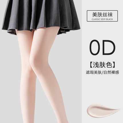 White Sheer Stockings for Women, Thin Anti-Snag Durable Black Stockings, Summer 0D Pantyhose, Bare-Leg Effect, Pineapple Socks