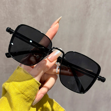 Cross-Border Popular Steampunk Sunglasses Metal Versatile Fashion Trend Hip-Hop Spring Leg Sunglasses Manufacturer Wholesale