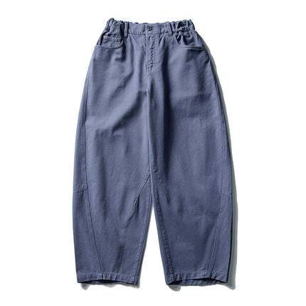 Black Fleet American Retro Small Curved Knife-Style Washed Casual Pants Unisex Loose Straight-Leg Long Pants Workwear