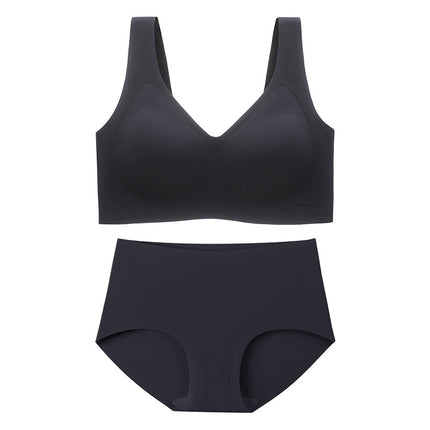 Plus Size Plus Fat mm 100kg Plus Size Seamless Comfortable Intimates Summer Thin Big Breasts Show Small Push-up Bra