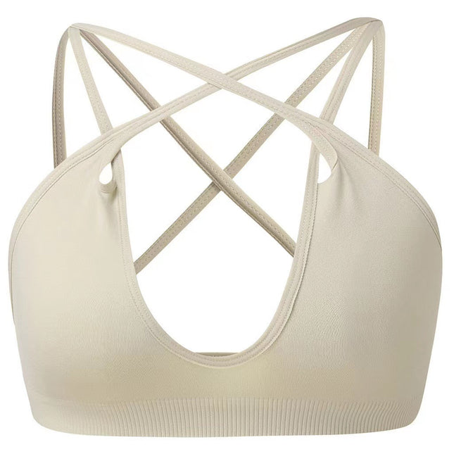 New sports underwear multiple wearing methods French seamless big backless underwear thin U-shaped beauty back bra