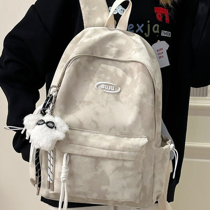 New Retro Backpack Men's Mountaineering Bag Backpack Junior High School Student Travel Bag Personalized High School Student College Student Bag Female