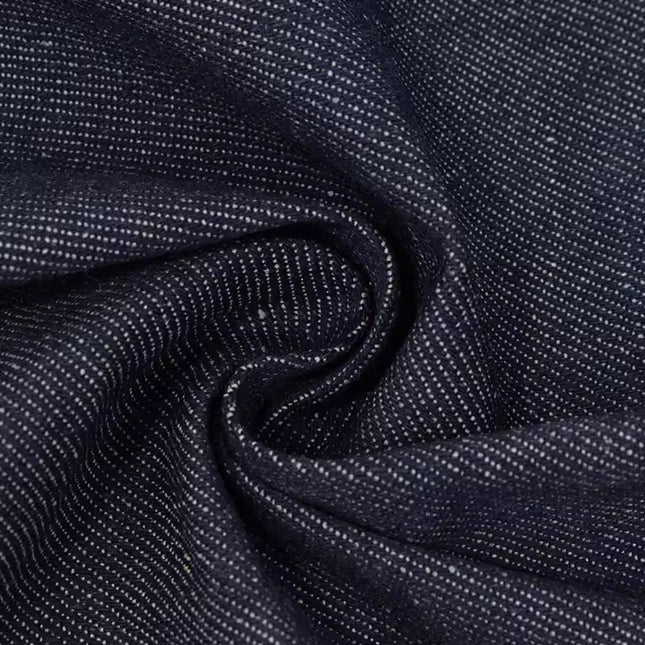Autumn and Winter Thickeneded 13A Washed Denim Fabric Dark Blue Black Denim Jacket Work Clothes Clothing Fabric