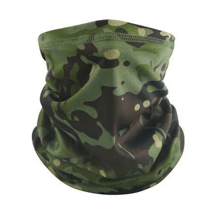 Thin Riding Mask Outdoor Camouflage Multifunctional Magic Headscarf Breathable Sweat Absorbing Neck Mesh Scarf Cross Border