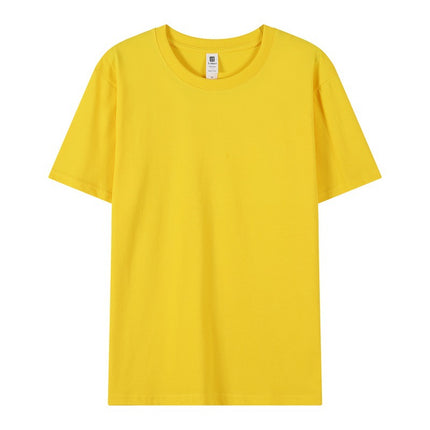New 2025 Spring Men's and Women's T-Shirts DIY Printed Pullover Short-Sleeved Fashionable Round-Neck Casual Advertising Shirts Group Uniforms