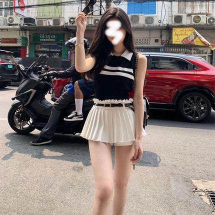 Summer salt-based light ripe tea-based wear a set of milk-based lively age-reducing slightly fat slimming meat-covered skirt for children