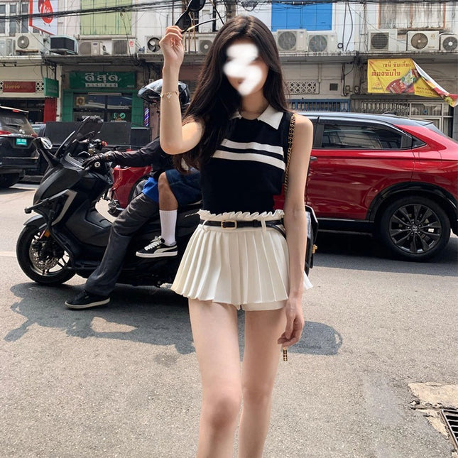 Summer salt-based light ripe tea-based wear a set of milk-based lively age-reducing slightly fat slimming meat-covered skirt for children