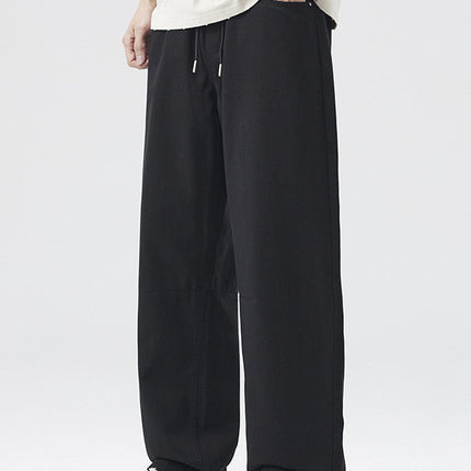 Mingge | 2025 Summer Thin Lyocell Casual Pants Men's American Retro Trendy Brand Loose Wide-Leg Straight Trousers