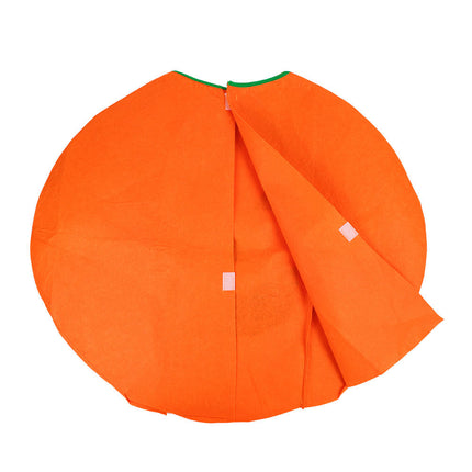 Halloween Pumpkin Costume Children's Day Activity Fruit Performance Clothes Cute Pumpkin Hat Party Decoration Candy Bag