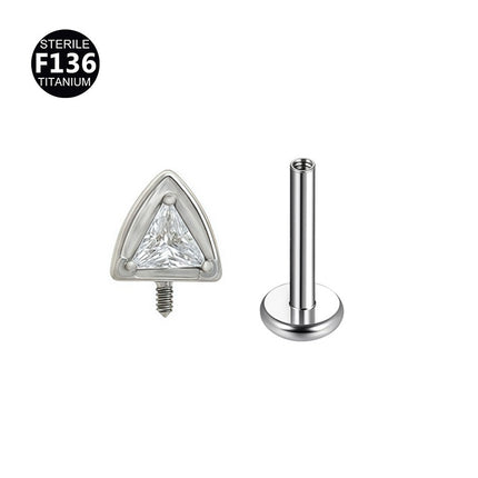 F136 Titanium Alloy Ear Bone Nail Cat Ear 0.9 Tooth Internal Thread Lip Nail Fashionable Versatile Cartilage Piercing Ear Bone Nail