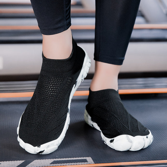 Indoor Fitness Shoes for Men and Women, Skipping Rope Shoes, Shock-Absorbing Soft-Soled Treadmill Shoes, Aerobics Squat Shoes, Non-Slip Comprehensive Training Shoes