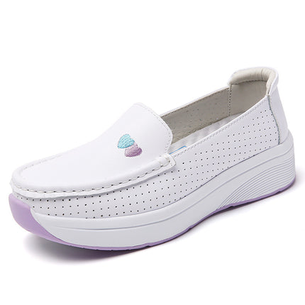 Nurse Shoes for Women, Summer Non-Slip Thick-Soled Casual Soft-Soled Shoes That Are Comfortable and Breathable for Medical Work, in Stock for Dropshipping