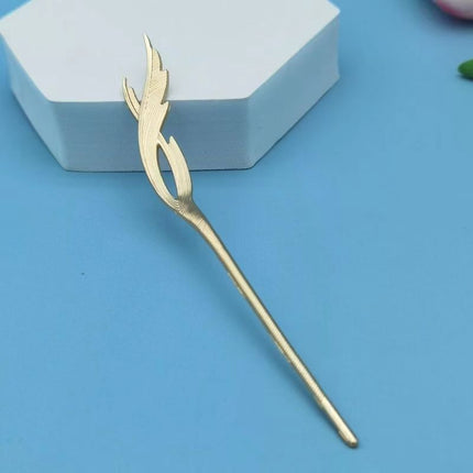 Antique Wood Hairpin Tassel Step-up Hair Hairpin Children's Imitation Ebony Headwear Disc Hair Han Clothing Accessories Ancient Costree Hair Hairpin Hair