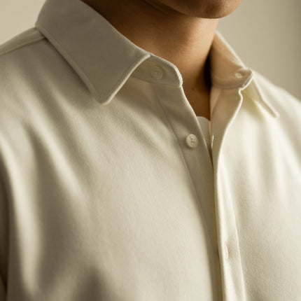 Songnan Double-Sided Brushed Thickeneded Warm Long-Sleeved White Shirt Men's Slim Autumn and Winter Work Clothing Versatile Casual Lining