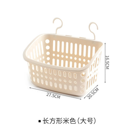 Hanging Storage Basket Bathroom Hanging Basket Bathroom Plastic Bath Basket Storage Basket Wall Hanging Storage Basket Waterproof