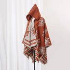 Cape with hood - caramel