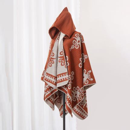 Ethnic Style Shawl Cape for Women, Suitable for Outdoor Wear, Yunnan Lijiang Xinjiang Xizang Travel Photography, Stylish Scarf for Women