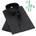 T868 black-bamboo fiber-men's short sleeve / 38