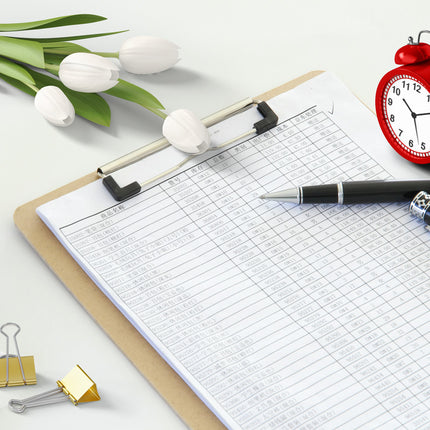 Deli 9226 Writing Board Clip A4 Folder Butterfly Clip Wooden Writing Clip Board Writing Pad Drop Shipping