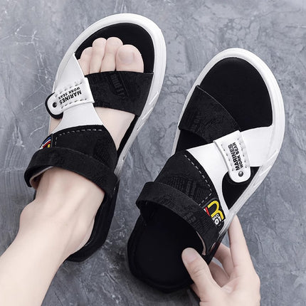 Men's Sandals Summer 2024 New Outer Wear Casual Wear-Resistant Vietnamese Beach Slippers Sports Driving Dual-Use Sandals