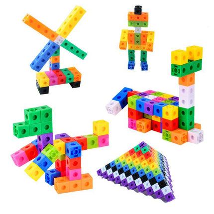 2cm Square Small Plastic Educational Toys Plastic Square Counting Stick Scientific Experiment Toy Math Matching Building Blocks