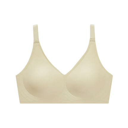 Modal Seamless Underwear for Women, Large Size, No Steel Ring, Push-Up Bra, Anti-Slip, Breathable, Lightweight, Seamless, Anti-Sagging