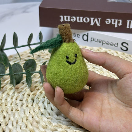 Nepalese Handmade Wool Felt Finished Vegetable and Fruit Bag Pendant Cute Bread Keychain Creative Decoration