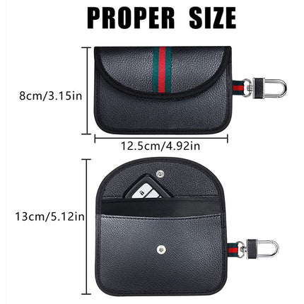in stock 2 packs of high-end car shielding key bag anti-radiation anti-magnetic anti-theft brush induction keyless protection security