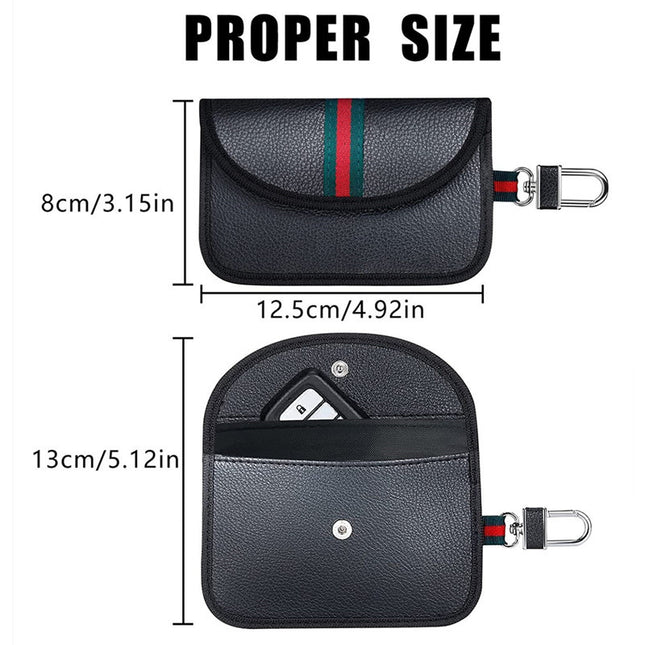 in stock 2 packs of high-end car shielding key bag anti-radiation anti-magnetic anti-theft brush induction keyless protection security