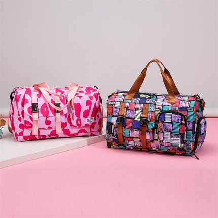 Cross-border New Large Capacity Bag Women's Summer High-end Niche Travel Bag Fashion Printed Crossbody Luggage Bag