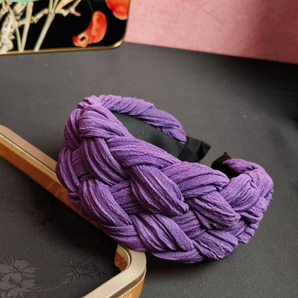 Korean-Style Simple Wide-Brimmed Braided Hairband with a High-End Feel, Specifically for Face Washing, High-Top Hair Clip Wholesale