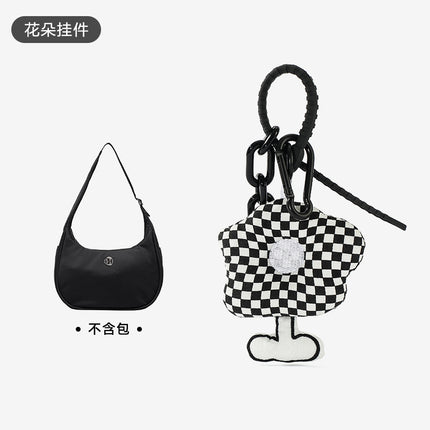 Black Thickened Extension Strap Crossbody Transformation Canvas Bag Strap Extension Chain Suitable for Lulu Moon Bag Accessories Sold Separately