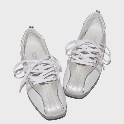 In-Stock Rockfish Mary Jane Shoes Korean Niche Square-Toe Cross-Strap Ballet Shoes Women's Functional Sneakers