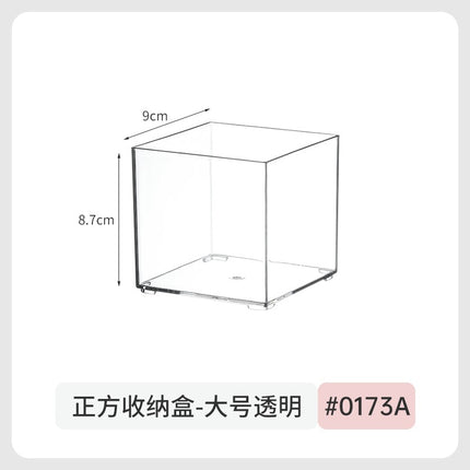 Color Paper Storage Box Desktop Acrylic Peripheral Card Postcard Transparent Dustproof Badge Millet Display Box