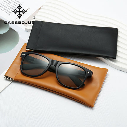 New pu leather glasses bag elastic female force opening and closing manufacturers wholesale sunglasses sunglasses storage set glasses storage men