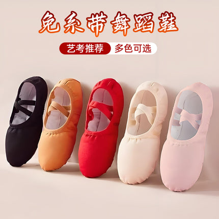Children's Dance Shoes, Girls' Lace-Free Adult Soft-Soled Cat Claw Shoes, Ballet Chinese Dance Practice Shoes, Special Dance Shoes